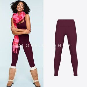 Athleisure | Pink Active Relay Skinny Running Leggings in Wild Rose | Burgundy